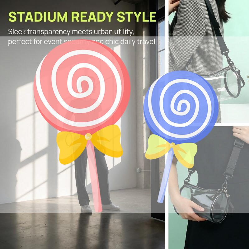 Street Fashion Women - Stylish Transparent Laser Crossbody Bag for