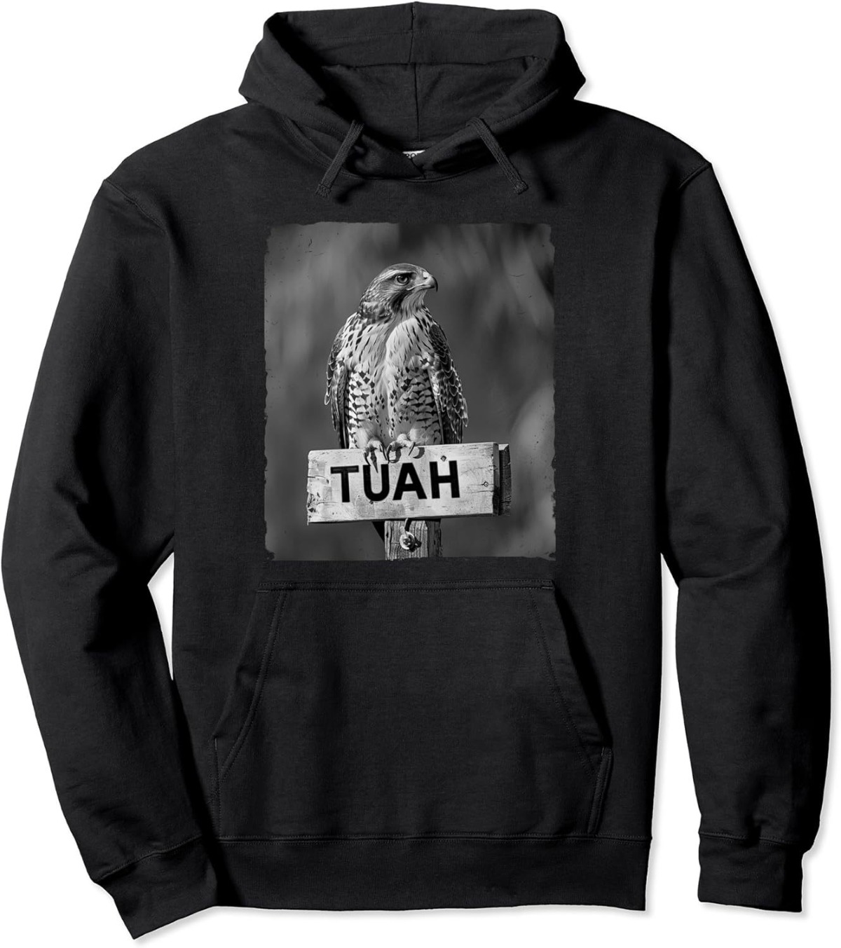 Street Fashion Taiwan - Men's Fashion Eagle Pattern Printed Hoodie