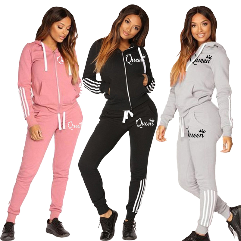 Street Fashion Hoodie - Fashion Casual Sweatsuits for Women Two