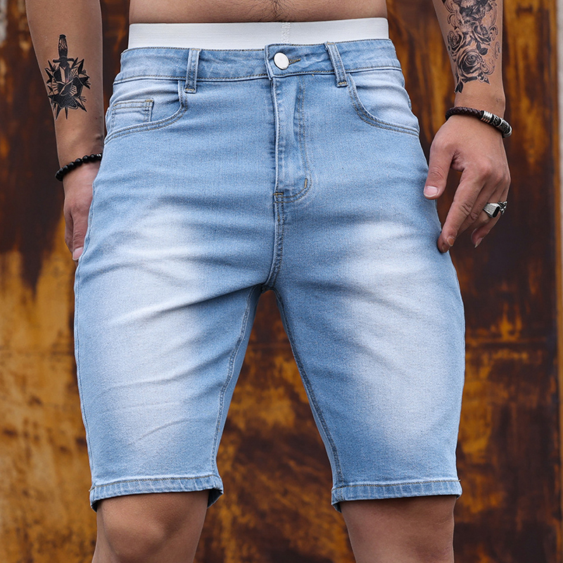 Street Fashion Jeans - 2026 Mens Stretch Denim Shorts Summer