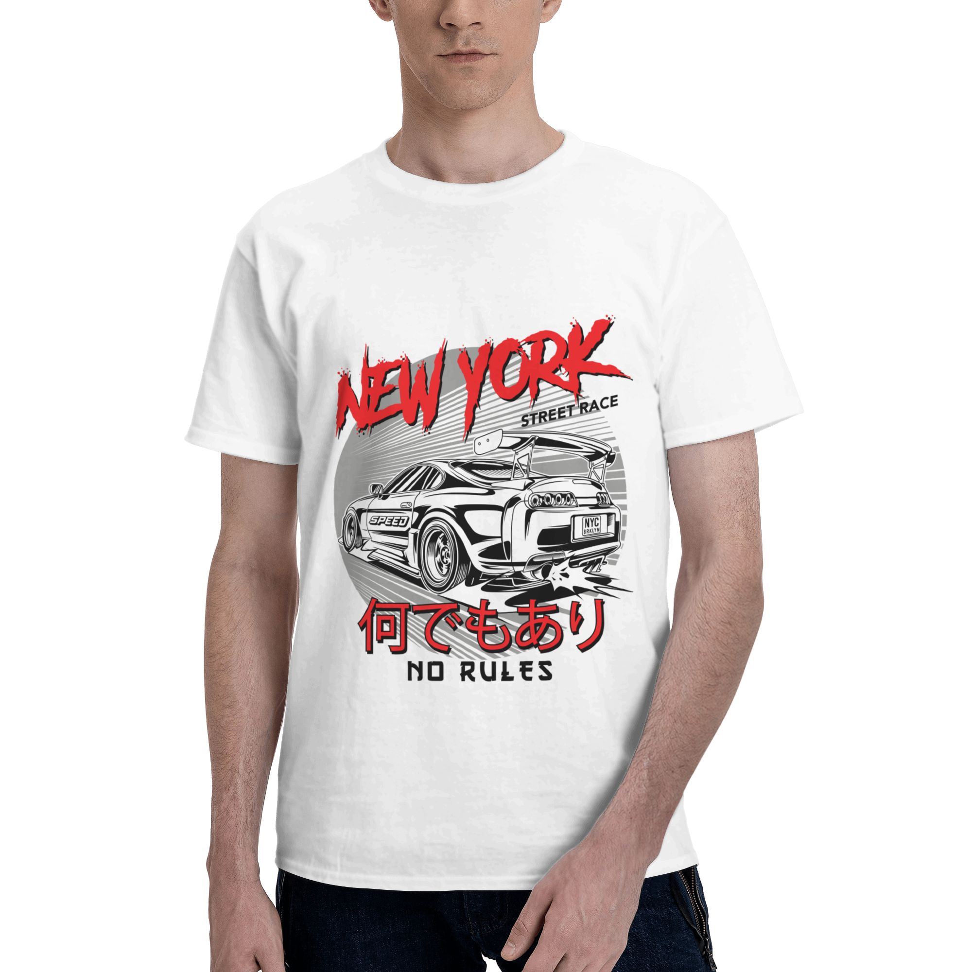 Street Fashion New York - New York Street Racing Car Print