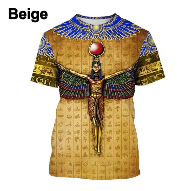 Street Fashion Egypt - 3D Printed Pharaoh Anubis T-Shirt For