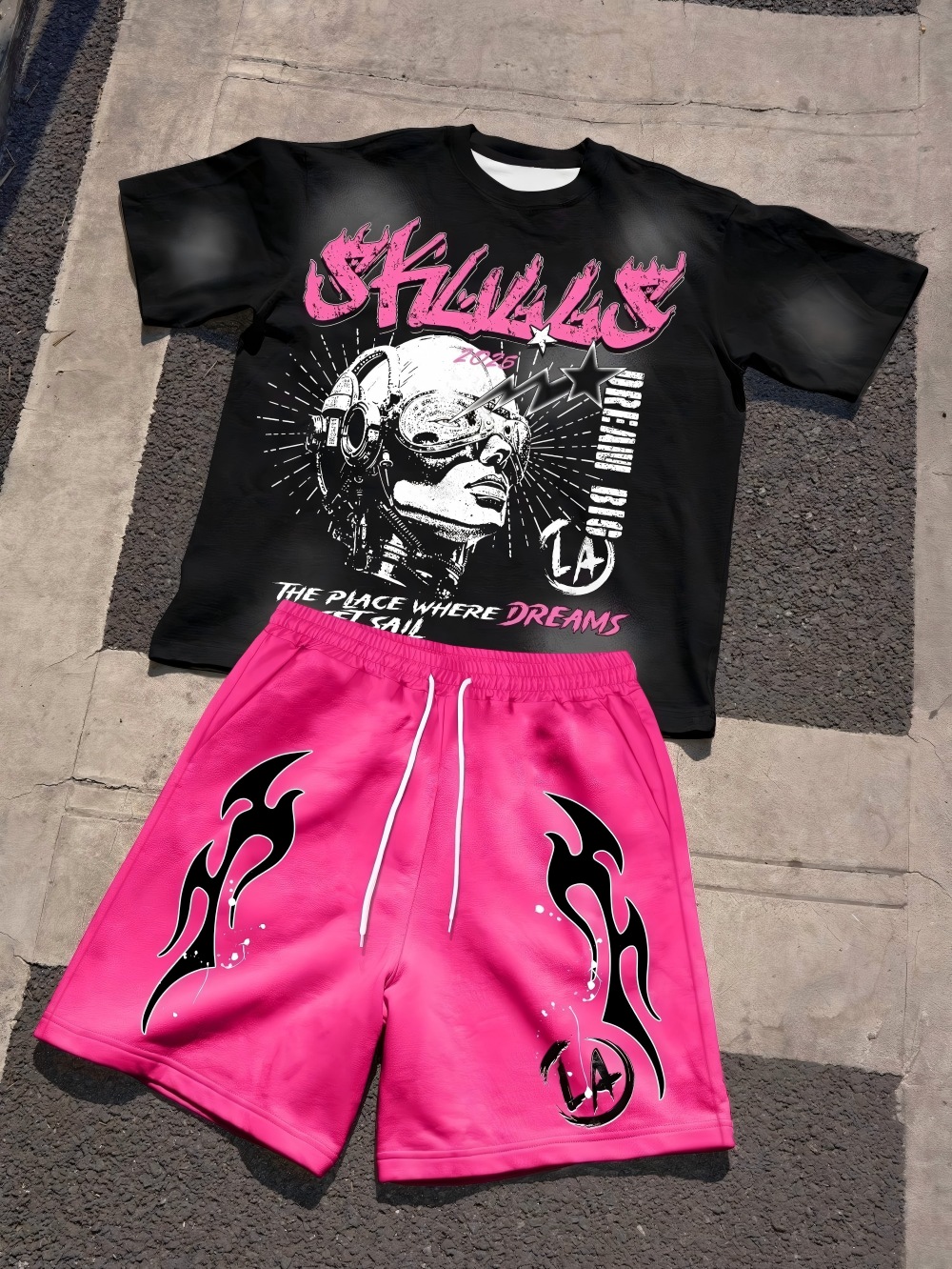 Street Fashion For 2026 - 2026 Summer New Men's Short-Sleeved Shorts