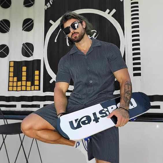 Men's 2 Piece Outfits Short Sl - Street Fashion Style recensie en prijs