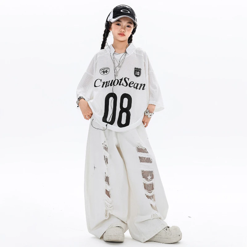 Girls ‌Hip Hop Mesh T-shirt St - Street Fashion Kpop recensie en prijs