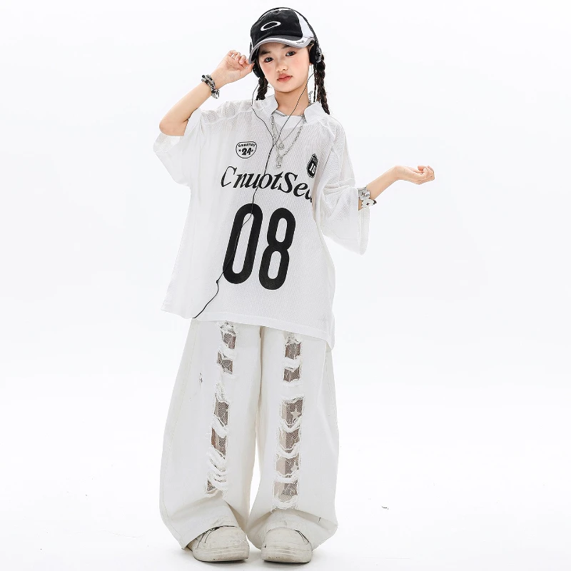 Girls ‌Hip Hop Mesh T-shirt St - Street Fashion Kpop recensie en prijs