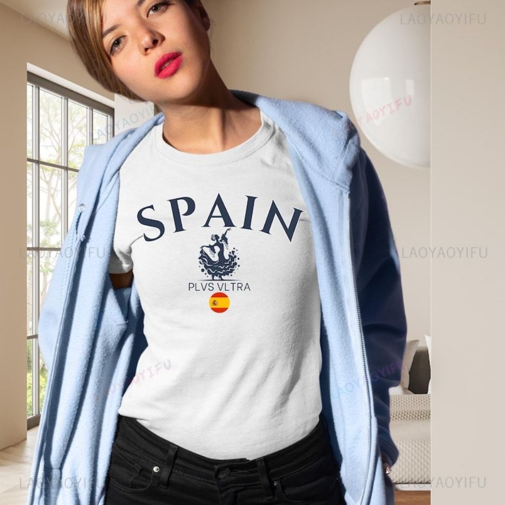 Spain Flag Graphic Printed T-s - Street Fashion In Spain recensie en prijs