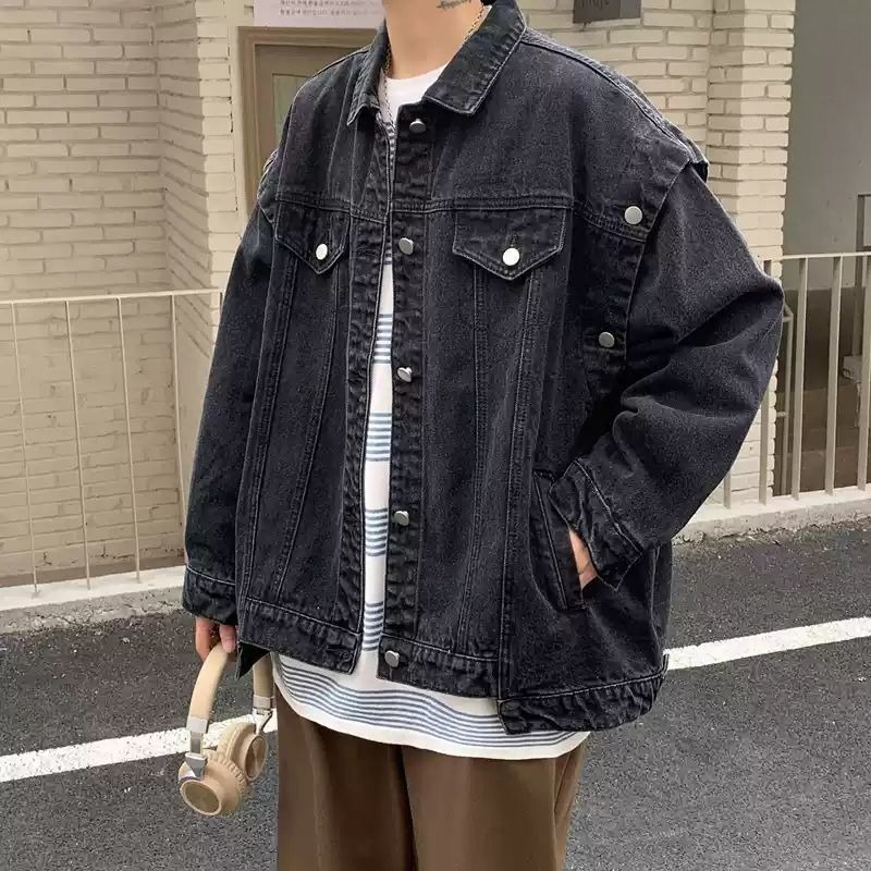 Casual Button Loose Male Jean  - Street Fashion Jacket Men recensie en prijs