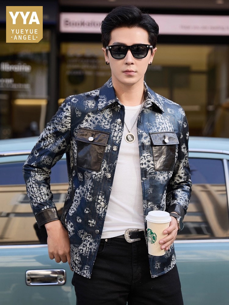 Luxury New Fashion Floral Prin - Street Fashion Jacket Men recensie en prijs