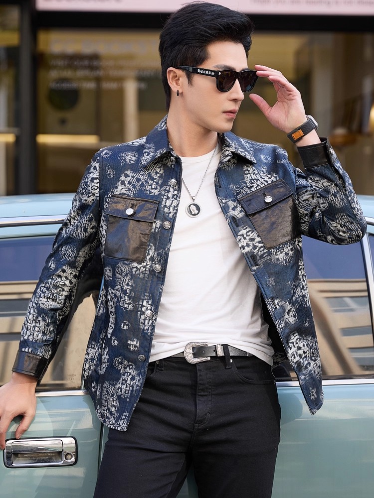 Luxury New Fashion Floral Prin - Street Fashion Jacket Men recensie en prijs
