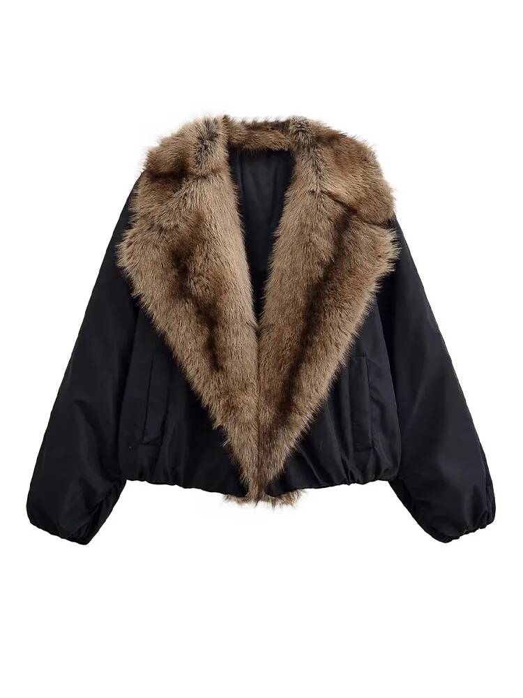 Women Fashion Faux Fur Collare - Street Fashion Taiwan recensie en prijs