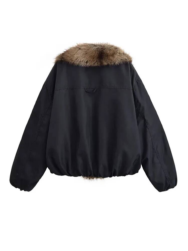 Women Fashion Faux Fur Collare - Street Fashion Taiwan recensie en prijs