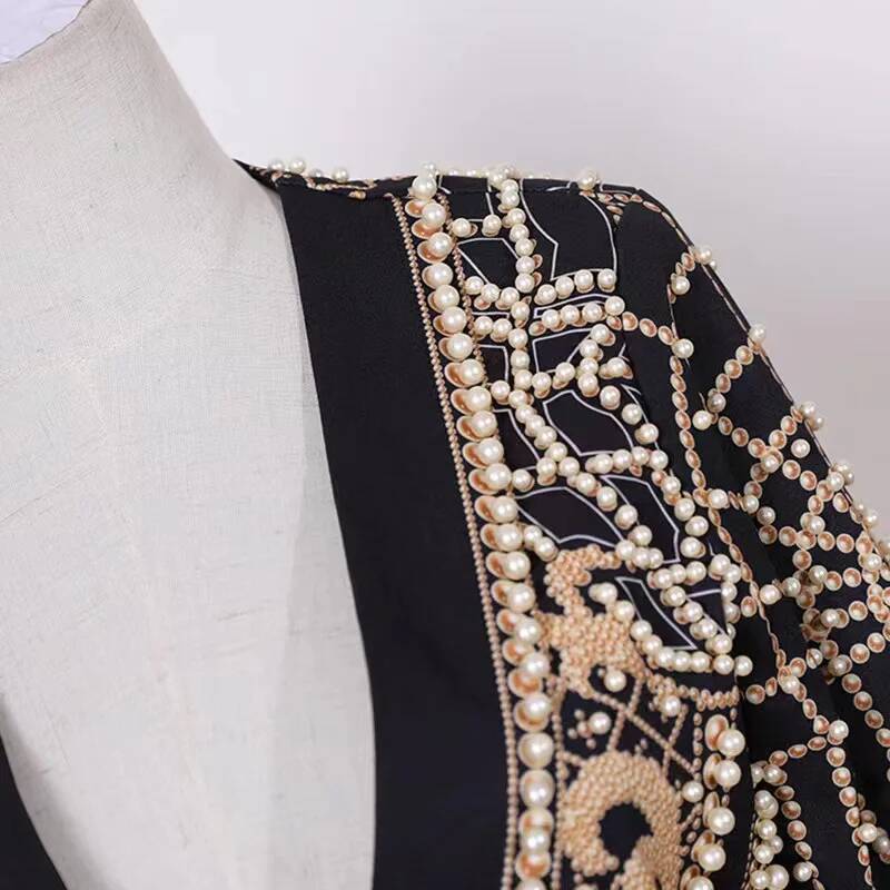 Fashion Beading V Neck Blazers - Street Fashion Taiwan recensie en prijs