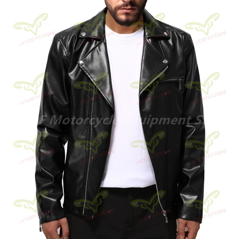 Men's Motorcycle Jacket Black  - Street Fashion Jacket Men recensie en prijs