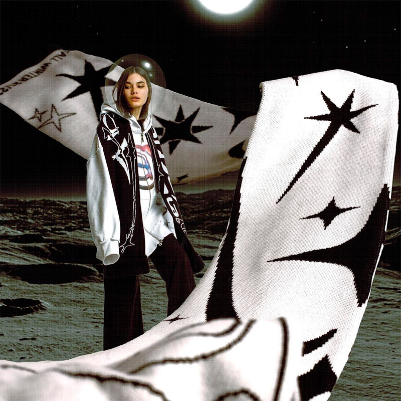 Punk Fashion Creative Striped  - Street Fashion Kpop recensie en prijs