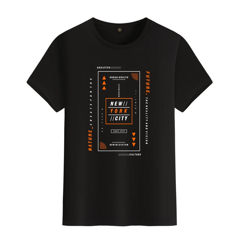 Men's Black Round-Neck Short-S - Street Fashion New York recensie en prijs