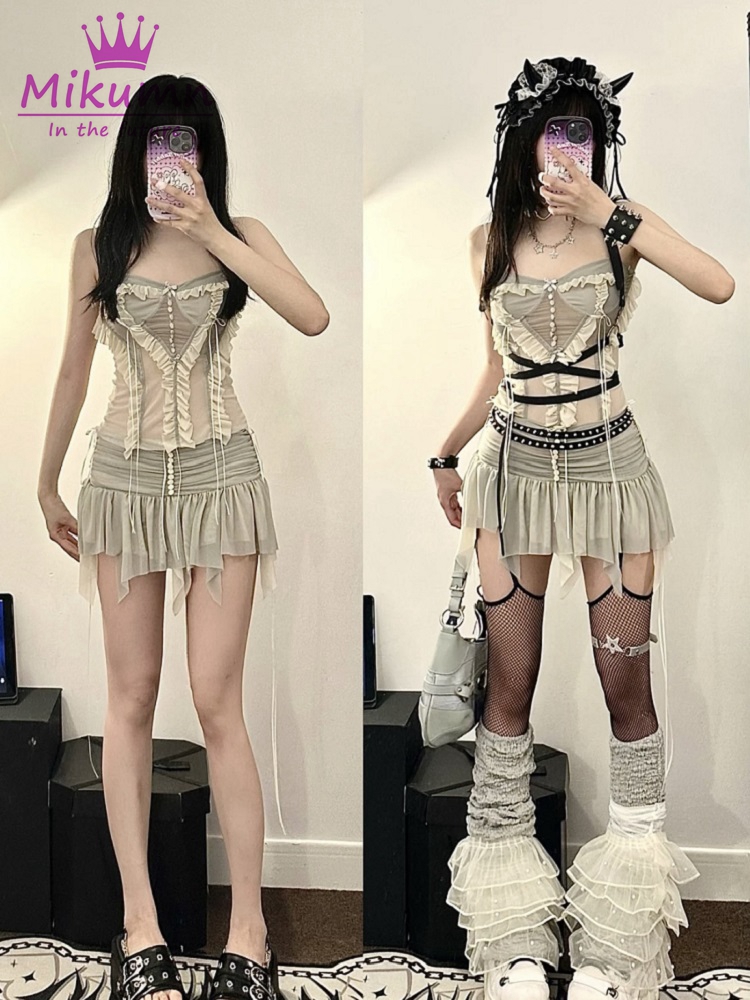 Y2k Two Piece Set Outfit Aesth - Street Fashion News recensie en prijs