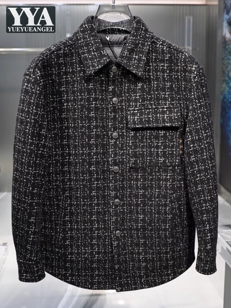 Winter Mens Tweed Down Coat De - Street Fashion Jacket Men recensie en prijs