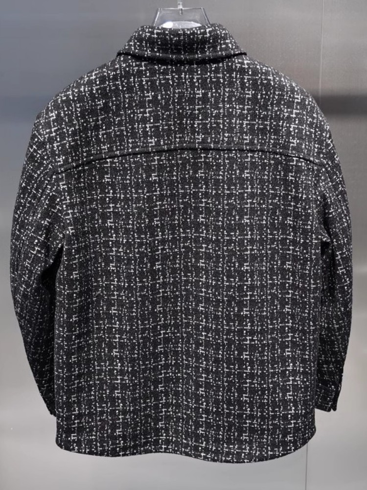 Winter Mens Tweed Down Coat De - Street Fashion Jacket Men recensie en prijs