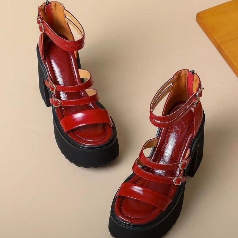 Red Wind High Heels Sandals Wo - Street Fashion Roma recensie en prijs