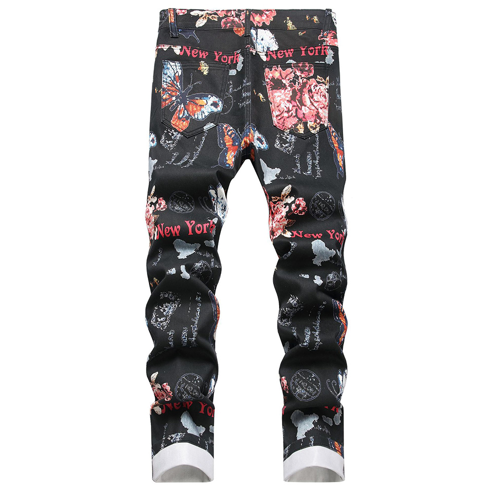Men Digital Print Jeans Fashio - High Street Fashion New York recensie en prijs