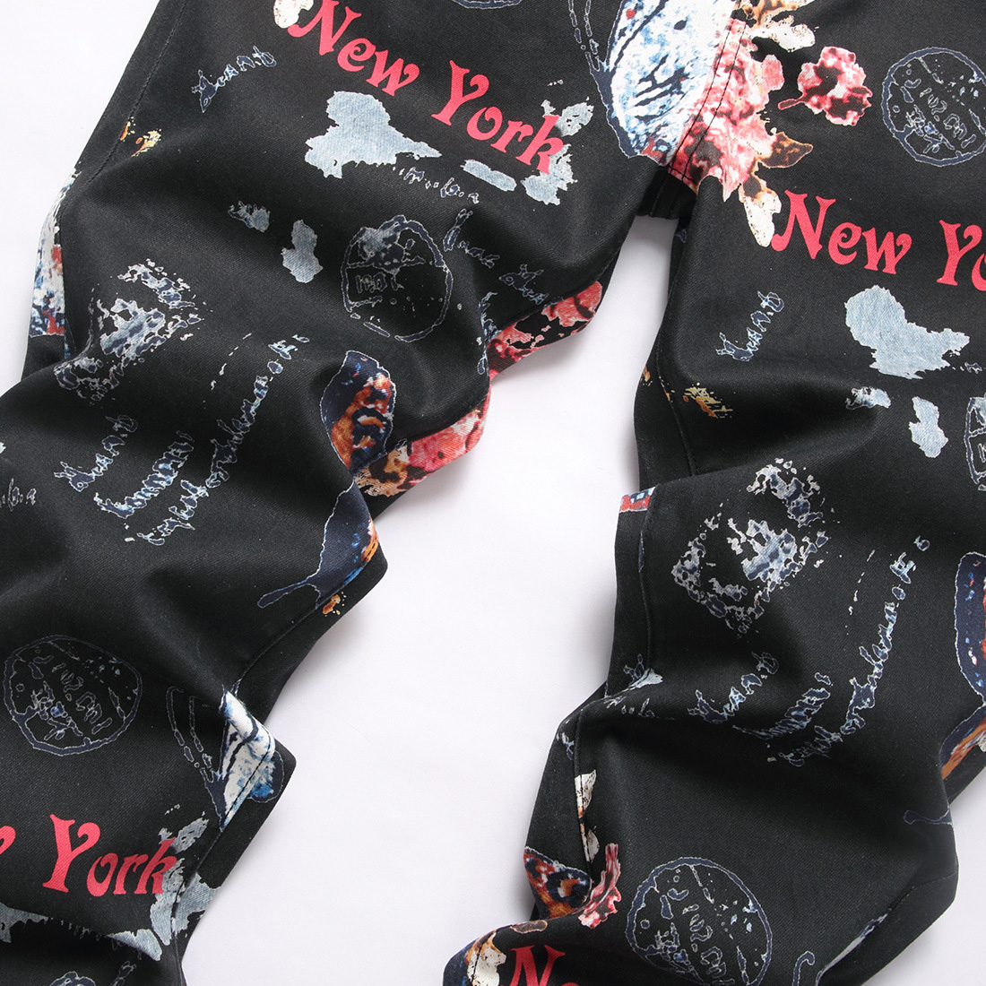 Men Digital Print Jeans Fashio - High Street Fashion New York recensie en prijs