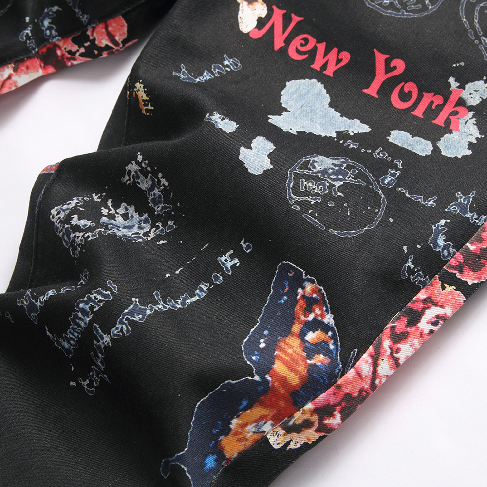 Men Digital Print Jeans Fashio - High Street Fashion New York recensie en prijs