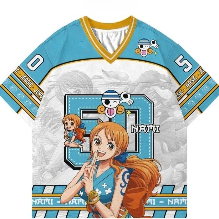 Jersey Straw Hat Pirates Anime - Street Fashion Kpop recensie en prijs