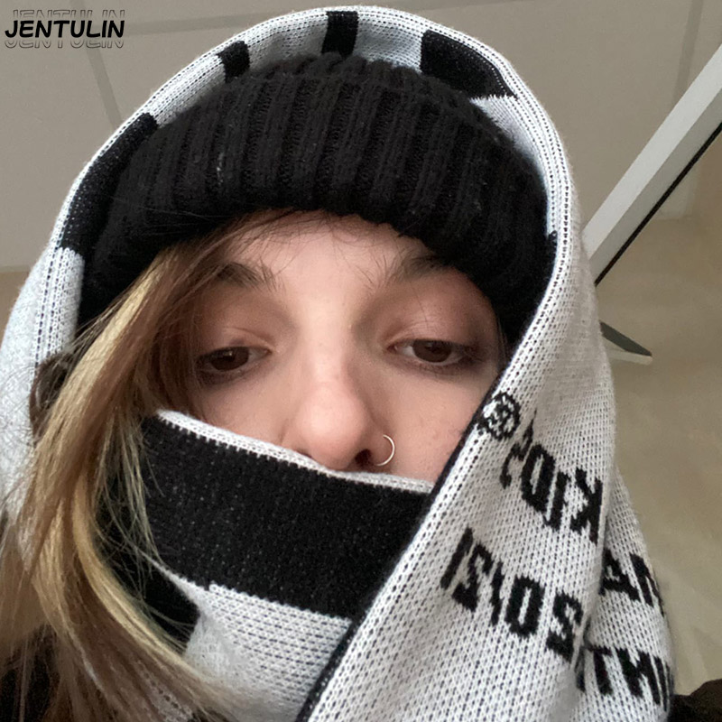 Knitted Scarf Shawl Unisex Sca - Street Fashion Kpop recensie en prijs