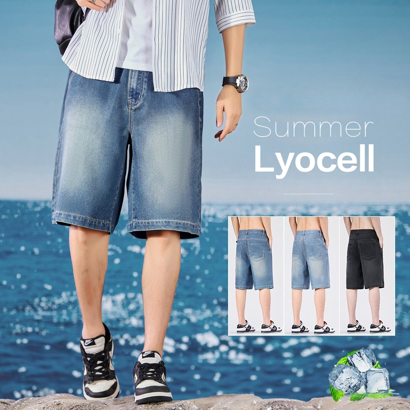 Summer Thin Men's Denim Shorts - Street Fashion Baggy recensie en prijs