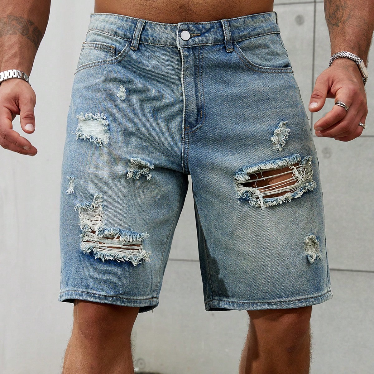 New Fashion Mens Ripped Short  - Street Fashion Jeans recensie en prijs