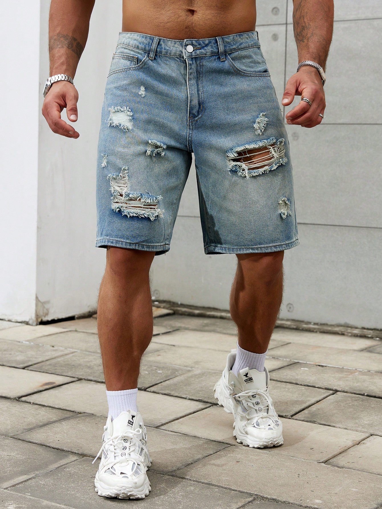 New Fashion Mens Ripped Short  - Street Fashion Jeans recensie en prijs