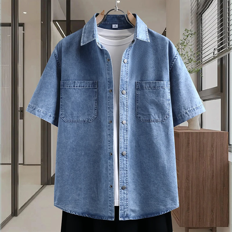 Men's Thin Denim Shirt New Sum - Street Fashion News recensie en prijs