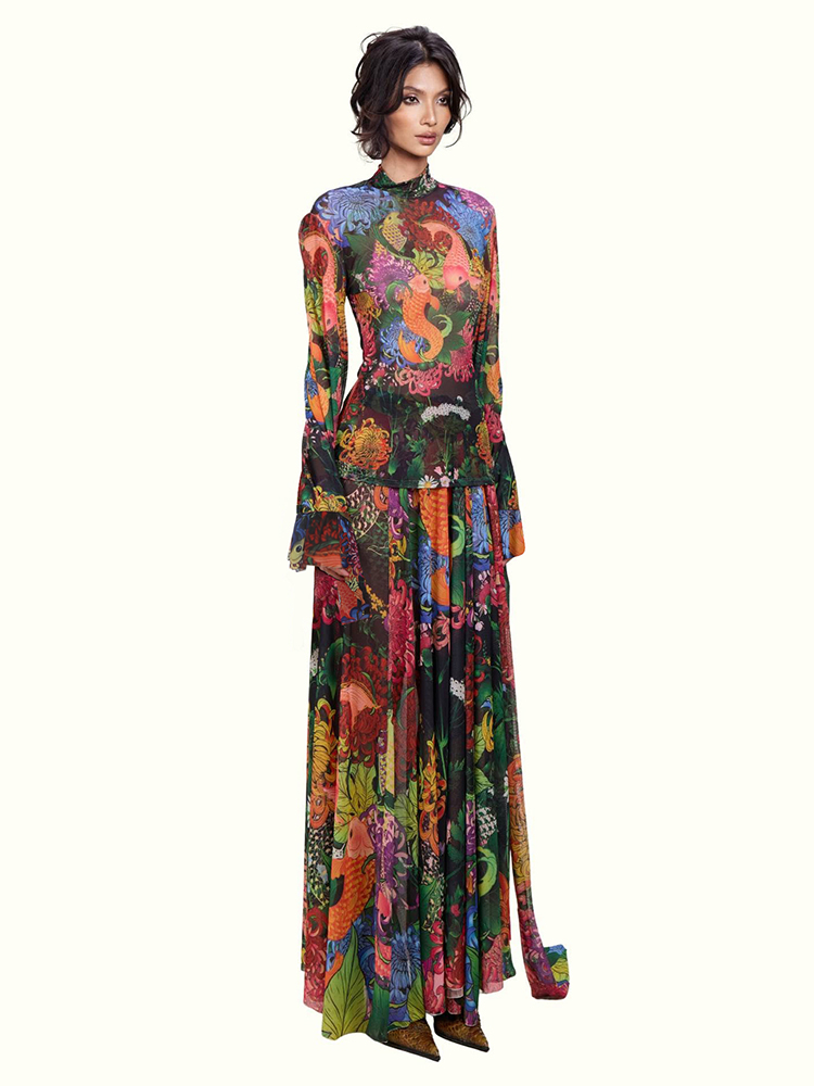 Weird Puss Colorful Floral Pri - Street Fashion News recensie en prijs