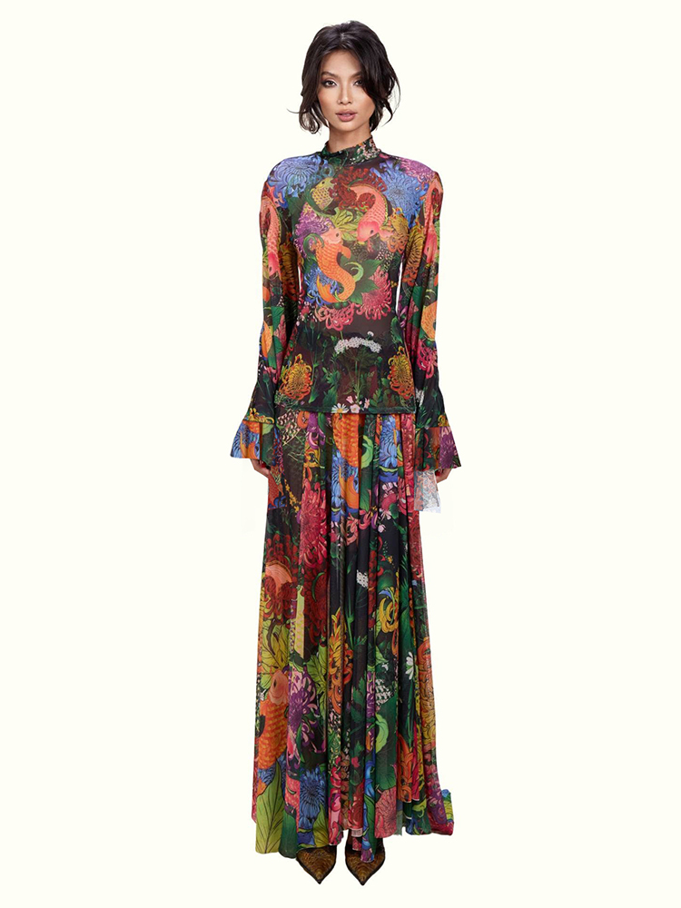 Weird Puss Colorful Floral Pri - Street Fashion News recensie en prijs