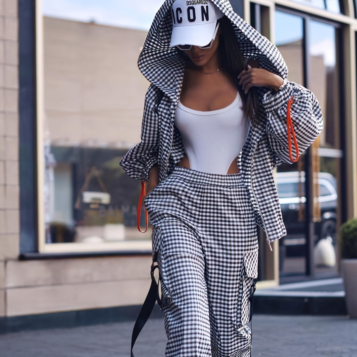 Spring Autumn Casual Plaid Pri - Street Fashion Hoodie recensie en prijs