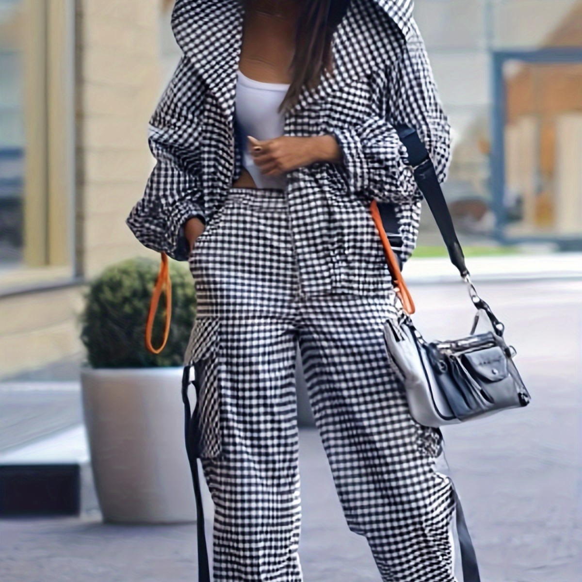 Spring Autumn Casual Plaid Pri - Street Fashion Hoodie recensie en prijs