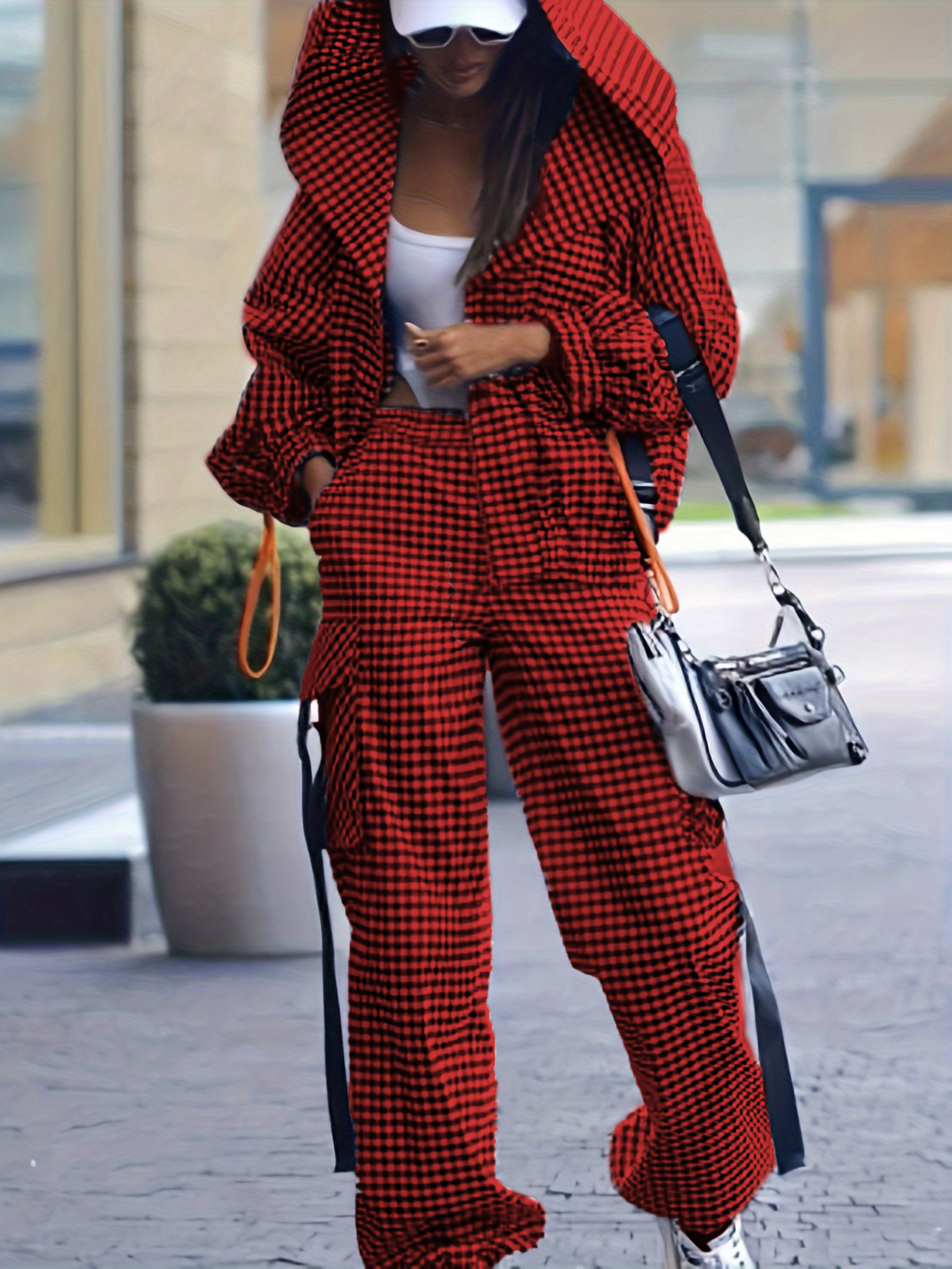 Spring Autumn Casual Plaid Pri - Street Fashion Hoodie recensie en prijs