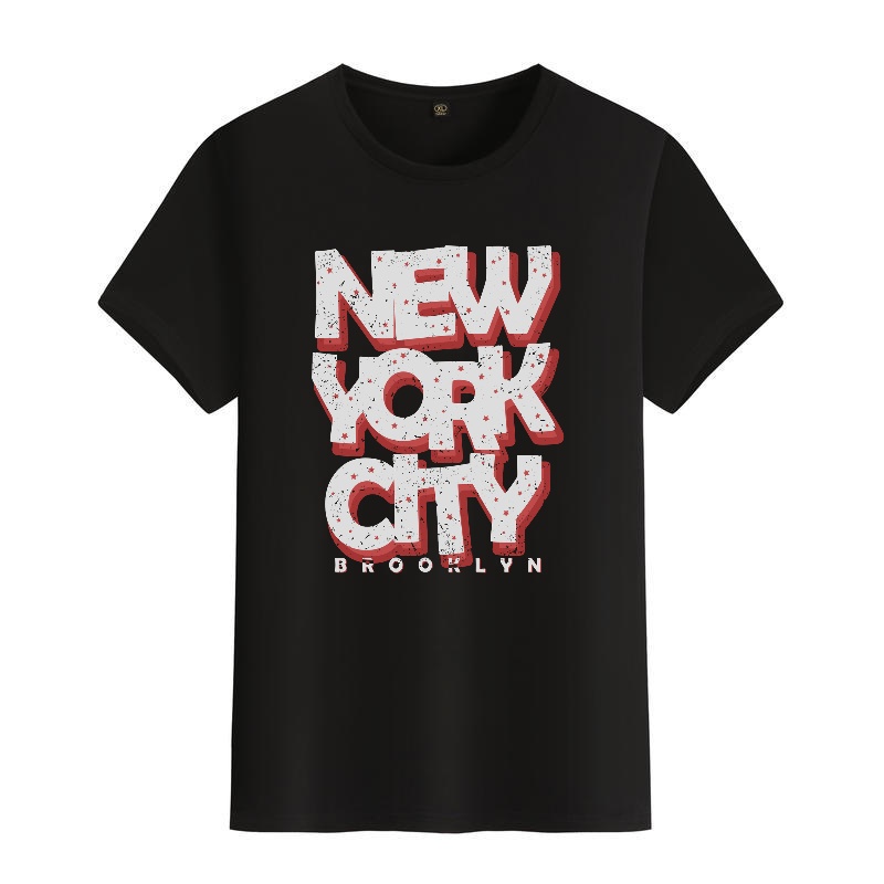 Men's Black Round-Neck Short-S - Street Fashion New York recensie en prijs