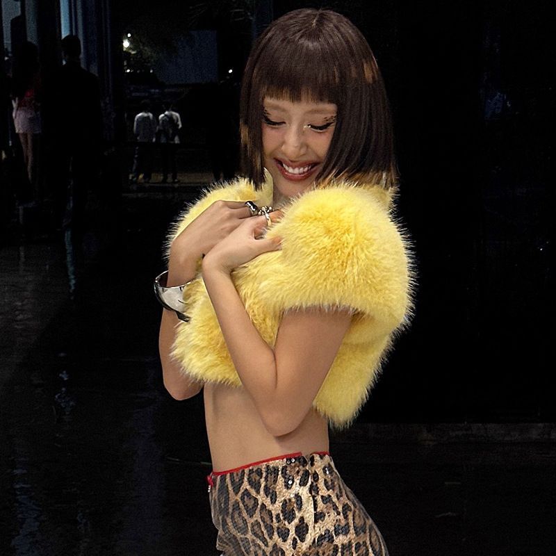 2025 Fur Short Coat Women Crop - Street Fashion Jacket Men recensie en prijs