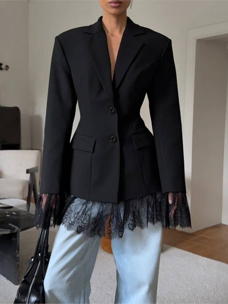 Elegant Lace Blazer Coat Women - Street Fashion Taiwan recensie en prijs