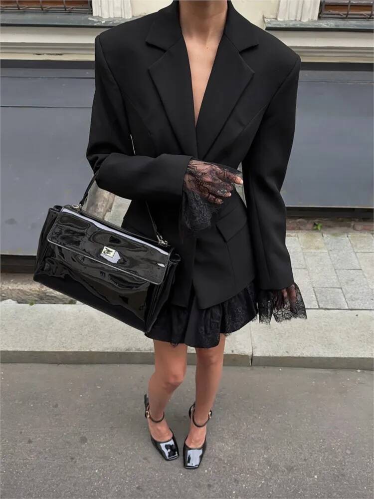 Elegant Lace Blazer Coat Women - Street Fashion Taiwan recensie en prijs
