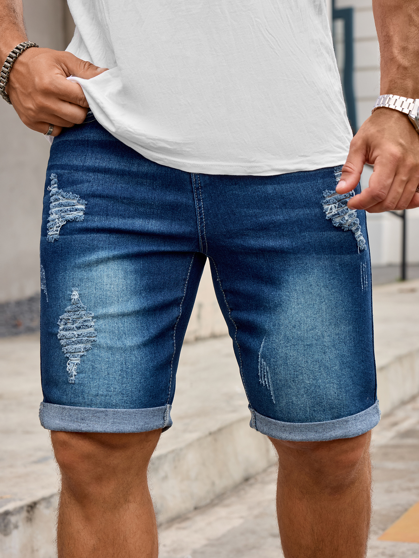 Men Denim Trousers Jeans Short - Street Fashion Jeans recensie en prijs