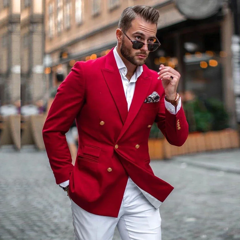Red Jacket White Pant Double B - Street Fashion Jacket Men recensie en prijs