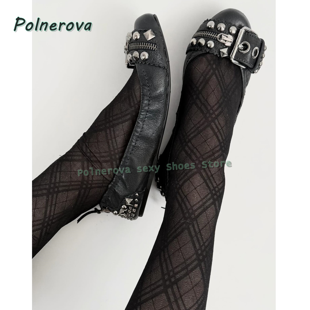 Rivet Belt Buckle Mary Jane Sh - Street Fashion Women recensie en prijs