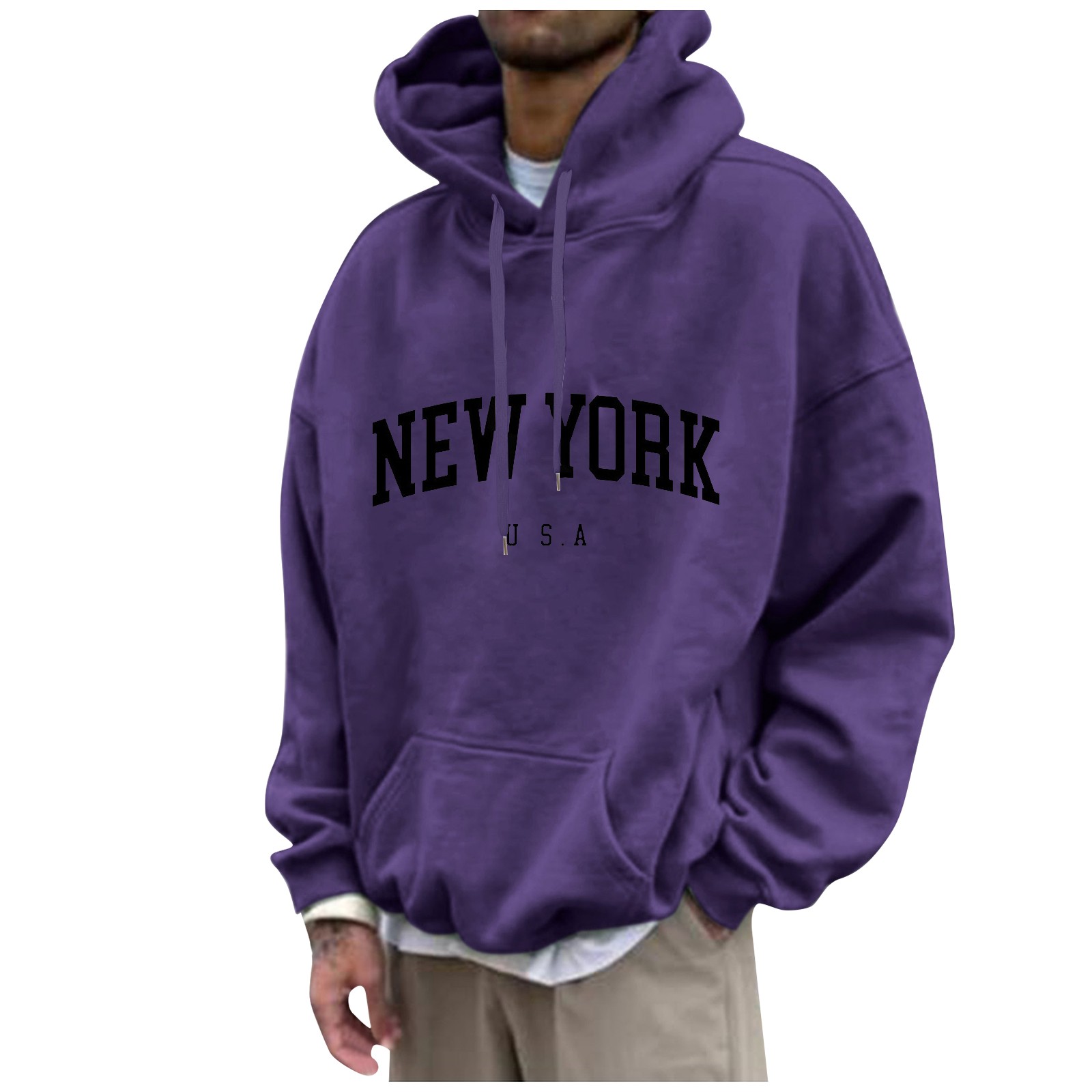 New York Print Mens Hoodies Fa - High Street Fashion New York recensie en prijs