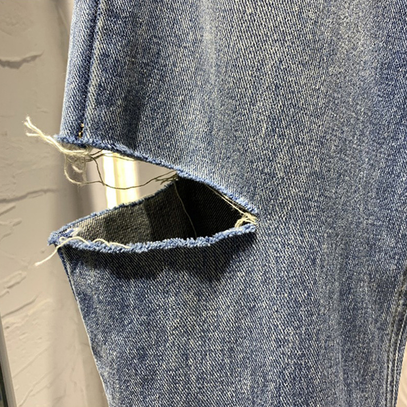 Summer Women Ripped Jeans High - Street Fashion Jeans recensie en prijs