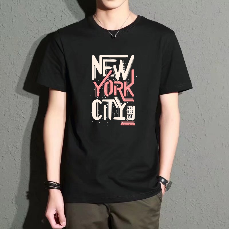 Men's Black Round-Neck Short-S - Street Fashion New York recensie en prijs