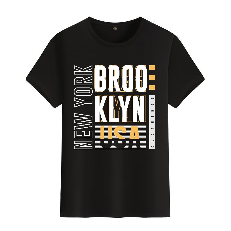 Men's Black Round-Neck Short-S - Street Fashion New York recensie en prijs
