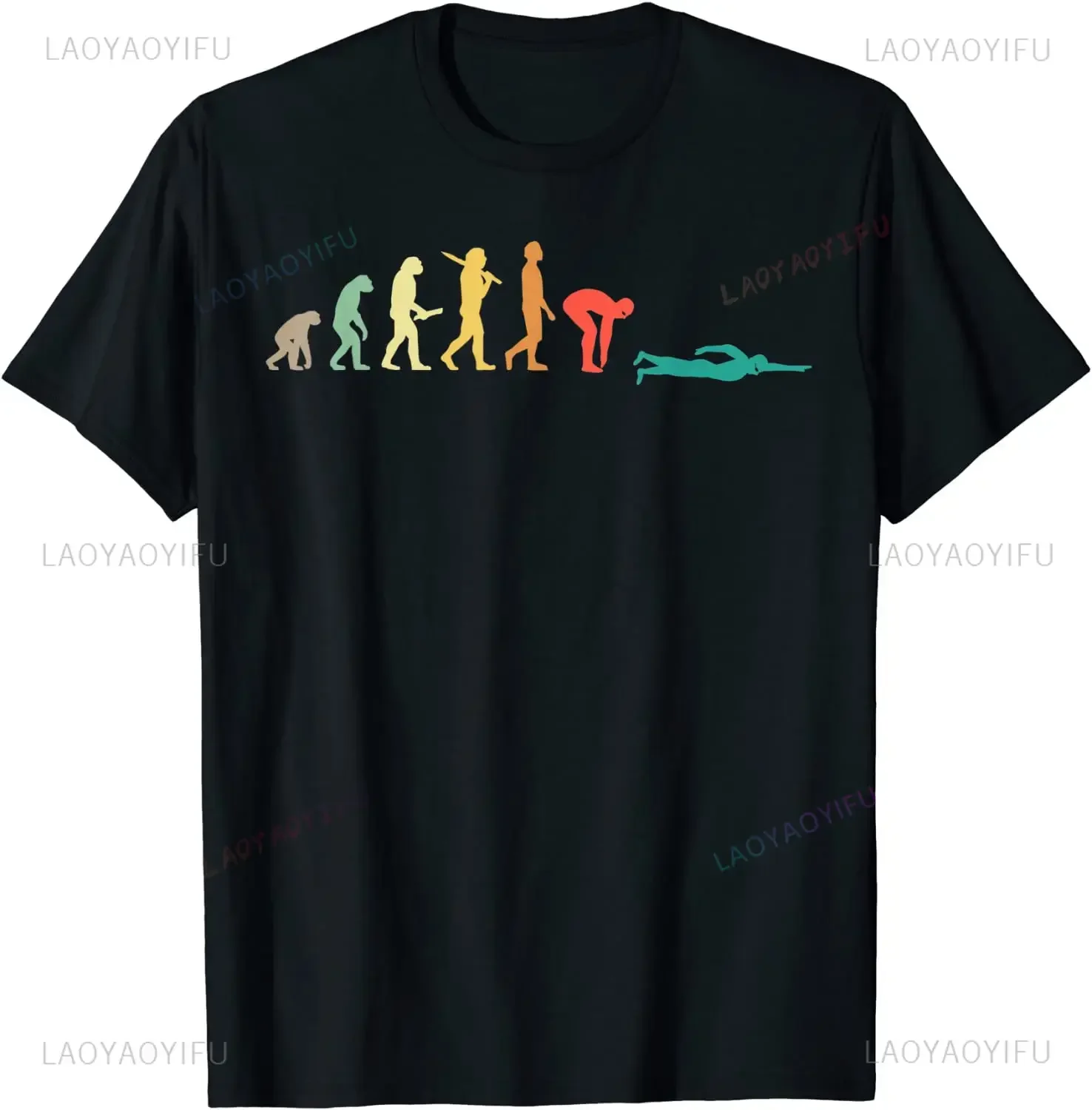 Retro Graphic Swimming Evoluti - Street Fashion Baggy recensie en prijs